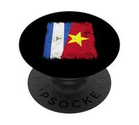 Nicaragua Vietnam Media Bandera Nicaragüense Vietnamita Historia PopSockets PopGrip Adhesivo