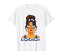 Nicaraguan Girl Nicaragua Flag Nicaraguan Girlfriend Wife Camiseta