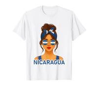 Nicaraguan Girl Nicaragua Flag Nicaraguan Girlfriend Wife Camiseta