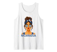 Nicaraguan Girl Nicaragua Flag Nicaraguan Girlfriend Wife Camiseta sin Mangas