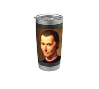 Niccolo Maquiavelo Retrato Pintura Santi 1550 Vaso térmico de acero inoxidable de doble pared