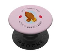 Nice Attitude Club - Love & Good Karma (Manos Rezando) PopSockets PopGrip Adhesivo