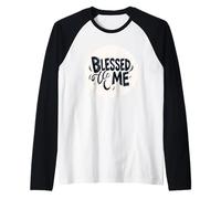 Nice Blessed me Discurso para Niños y Niñas Camiseta Manga Raglan