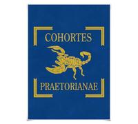 Nice Captain Póster de Vexillum del ejército romano imperial de 70 cm x 50 cm, póster de lona estándar de las legiones romanas (guardia pretoriana)