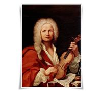 Nice Captain Top 50 compositores clásicos retrato póster músico A3 impresiones arte de pared decoración (11 Antonio Vivaldi)