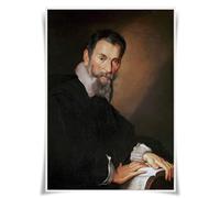 Nice Captain Top 50 compositores clásicos retrato póster músico A3 impresiones arte de pared decoración (39 Claudio Monteverdi)