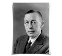 Nice Captain Top 50 compositores clásicos retrato póster músico A3 impresiones arte de pared decoración (29 Sergei Rachmaninoff)