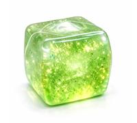 Nice Cubes, cubo sensorial para ansiedad, cubo de compresión TPR que brilla en la oscuridad, cubo de juego suave para aliviar el estrés, juguete de mano portátil para entretenimiento diario de niños