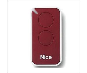 Nice Era-Inti - Mando original con 2 botones para puerta automática (sustituye: Nice Very VR, ONE, ON1, ON2, FLOR FLO2R-S, FLO1R-S, frecuencia 433,92 MHz)