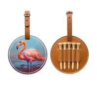 Nice Flamingo Brown - Bolsa de almacenamiento para camisetas de golf, bolsa de almacenamiento multifuncional para hombres, material de poliuretano duradero