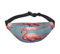 Nice Flamingo - Riñonera de viaje a la moda, adecuada para deportes, correr, ciclismo, viajes, pesca, para niños, color negro, talla única