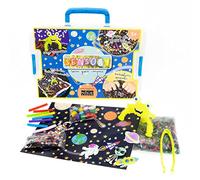 Nice Group 94004 Spazio Space Themed Sensory Box to Develop The Ability to Manipulate Objects, Exploration and Imagination of Children, Blue, Taglia Unica