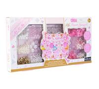 Nice Group - Cuentas ABC Flower Bouquet, kit de 500 cuentas de colores y multiformes