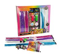Nice Group Group-97005 Rainbow High Juego, Extensiones Brillantes para niños, con Pinzas para el Cabello, elásticos con Lentejuelas Reversibles, Gel de Color, aplicador, Multicolor, One Size (97005)