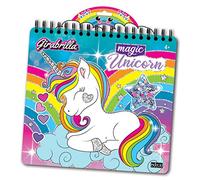 Nice Group - Magic Unicorn Book, Libro de Dibujo GIRABRILLA con imágenes para Colorear, 02590