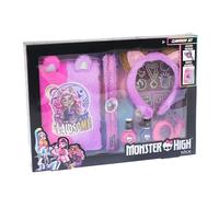 Nice Group - Monster High Clawdeen Set, Diario para Notas con Diadema, Esmalte de uñas, Pulsera de Lentejuelas