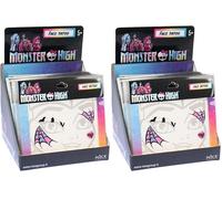 Nice Group - Monster High Face Tattoo, 1 Paquete Sorpresa de Gemas Adhesivas para la Cara. (Paquete de 2)