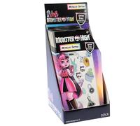 Nice Group - Monster High Metallic Tattoo, Coloridos Kits de Tatuajes para niños