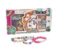 Nice Group- Perline ABC 500 Unicorn Magic 500-Cuentas con temática de Unicornio con Diferentes Formas y Colores, para Pulseras y Collares de Bricolaje (87001), Multicolor