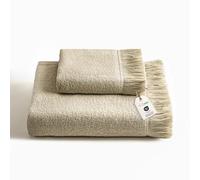 nice homeit - 2 Toallas para Cara y Manos, 60x100 Toallas para Invitados, Toallas para bidé Altamente absorbentes, 100% Algodón, Suave, Ligera y de Secado rápido. Fabricada en Italia (Tortora)