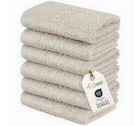 nice homeit Juego de 6 Toallas de Cara y Manos de 40 x 60 cm - Toallas de baño de 100% algodón Hilado en Anillo - Extra Suave y Absorbente. Fabricado en Italia (Tortòra)