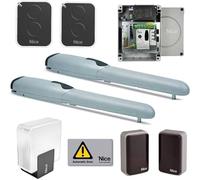 NICE Kit completo Wingo 4024 para automatización de puertas batientes 24 V