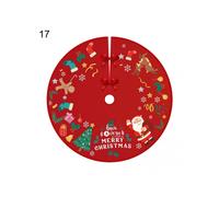 Nice-looking Tree Skirt Round Flannel Decorative Christmas Exquisite Tree Pad for Festival