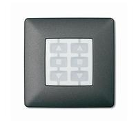 Nice - Mando/emisor niceopla placa pared cuadrado grafito Nice - WSG