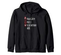 Nice Naughty AI Did My Homework Christmas List Shirt Xmas Sudadera con Capucha