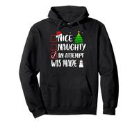Nice Naughty An Attempt Was Made Christmas - Camiseta a Juego Sudadera con Capucha