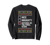 Nice Naughty Depends On Padel Score Navidad Pádel Tenis Sudadera