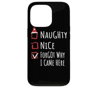 Nice Naughty Forgot Why I Came Here List Shirt Xmas Carcasa para iPhone 13 Pro
