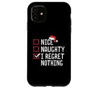 Nice Naughty I Lamento Nada Lista de Navidad Carcasa para iPhone 11