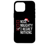Nice Naughty I Lamento Nada Lista de Navidad Carcasa para iPhone 16 Pro MAX