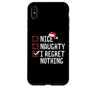 Nice Naughty I Lamento Nada Lista de Navidad Carcasa para iPhone XS MAX