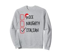 Nice Naughty Italian - Funny Christmas List Pijama Italia Sudadera