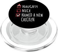 Nice Naughty Named A New Chicken Christmas List Granja PopSockets PopGrip para MagSafe