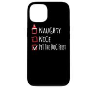 Nice Naughty Pet The Dog First Christmas List Shirt Xmas Carcasa para iPhone 13