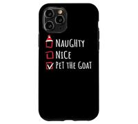 Nice Naughty Pet The Goat Christmas List Granja Carcasa para iPhone 11 Pro