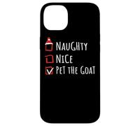 Nice Naughty Pet The Goat Christmas List Granja Carcasa para iPhone 14 Plus