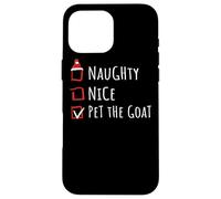 Nice Naughty Pet The Goat Christmas List Granja Carcasa para iPhone 16 Pro MAX