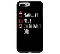Nice Naughty Still The Favorite Child Christmas List Shirt Carcasa para iPhone 7 Plus/8 Plus