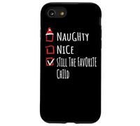 Nice Naughty Still The Favorite Child Christmas List Shirt Carcasa para iPhone SE (2020) / 7/8