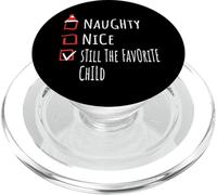 Nice Naughty Still The Favorite Child Christmas List Shirt PopSockets PopGrip para MagSafe