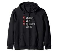 Nice Naughty Still Waiting For Flying Cars Shirt Xmas Sudadera con Capucha