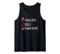 Nice Naughty Talking To My Plants Christmas List Shirt Xmas Camiseta sin Mangas