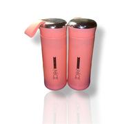 NICE Pack 2 Botellas de agua de 400ml sin BPA Botella agua Gimnasio Colegio Antideslizante con Correa de Transporte para Niños/as