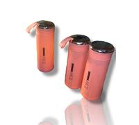 NICE Pack 3 Botellas de agua de 400ml sin BPA Botella agua Gimnasio Colegio Antideslizante con Correa de Transporte para Niños/as