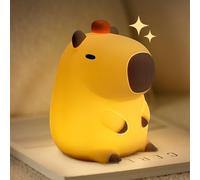 NICE Point Luz nocturna para niños, Capybara, animales de peluche, lámpara de silicona para niños y niñas, luz nocturna LED kawaii para habitación infantil y decoración de habitación infantil.