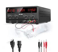 NICE-POWER Fuente de alimentación CC Variable: 30 V 10 A, conmutación Ajustable, regulada, Alta precisión, Pantalla LED de 4 dígitos, Puerto USB de 5 V/2 A, Salida y Entrada, Cable de alimentación de